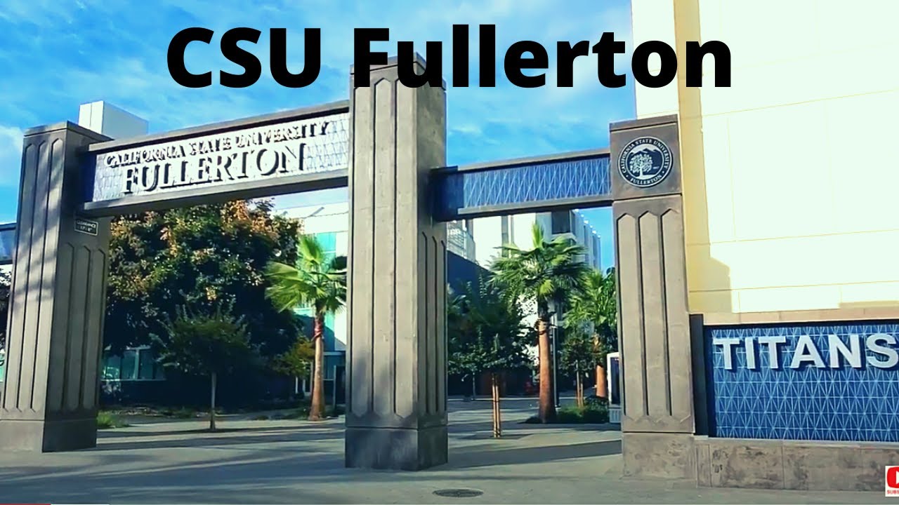 Walking tour of California State University Fullerton, Fullerton, CA [4K]
