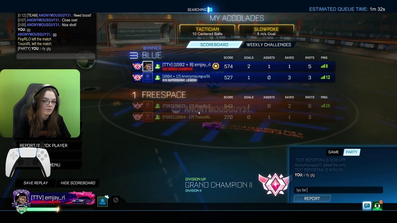 🔴 [GC2] - ROAD TO GC3 | ROCKET LEAGUE LIVE 🔴  | !donate !discord !SW !cam !sens | HORIZONTAL