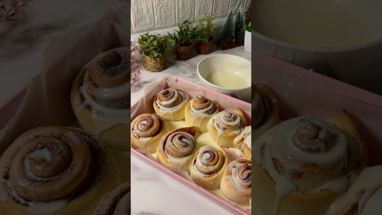 Cinnamon Rolls | لفائف القرفة (سينابون رول) #cinnamoroll #cinnamon #food  #سينابون_رولز  #وصفات #usa