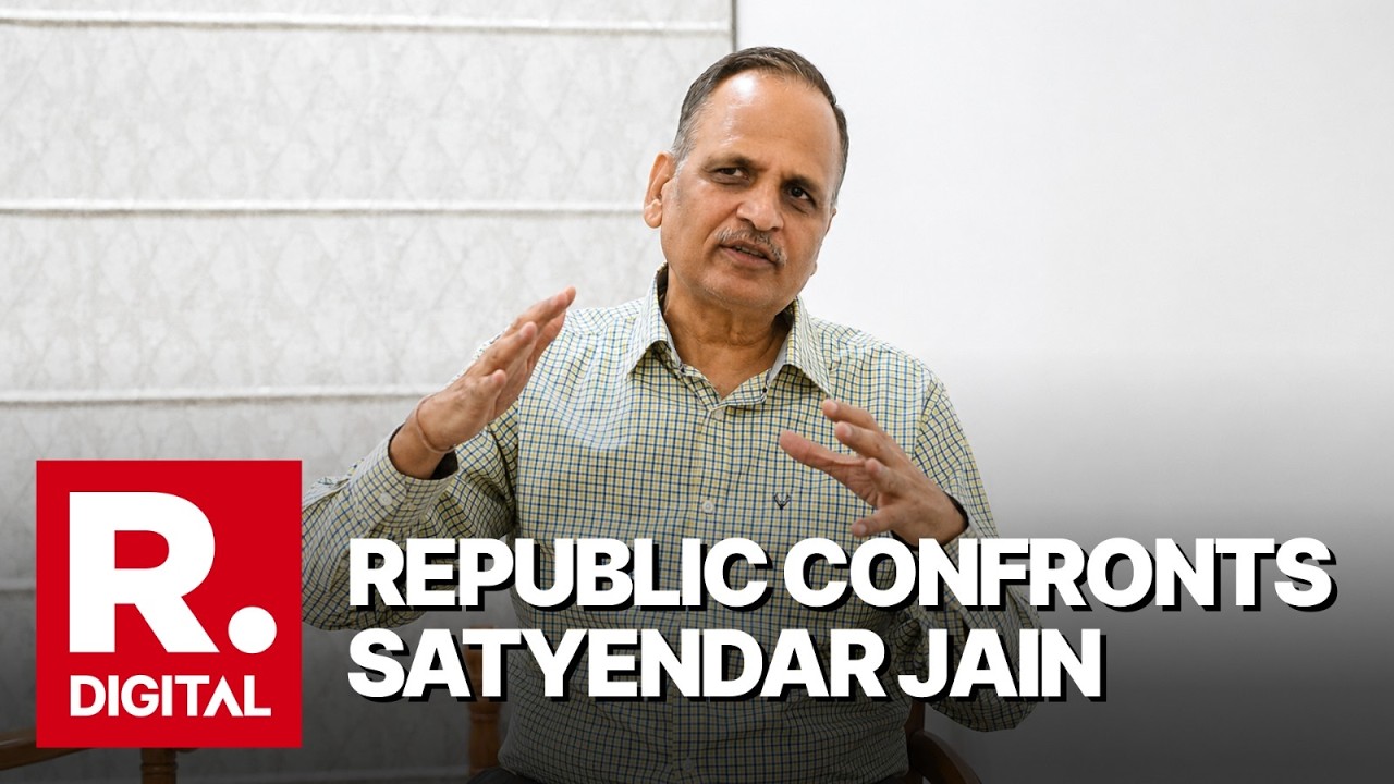 Republic Confronts Satyendar Jain Post-Arrest In Delhi Jal Board Scam Case | AAP