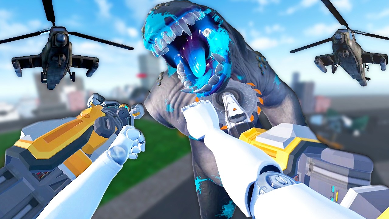 Fighting Against the Kaijus and the Army (Kaiju Battle Simulator VR)