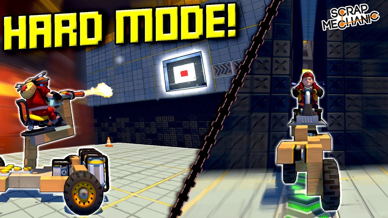 SPUD TURRET and SKINNY/WIDE CHALLENGE! - Scrap Mechanic Challenge Mode