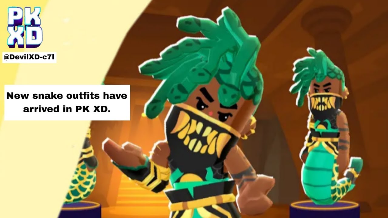 The new snake outfits have arrived in PK XD! #xdhype 
