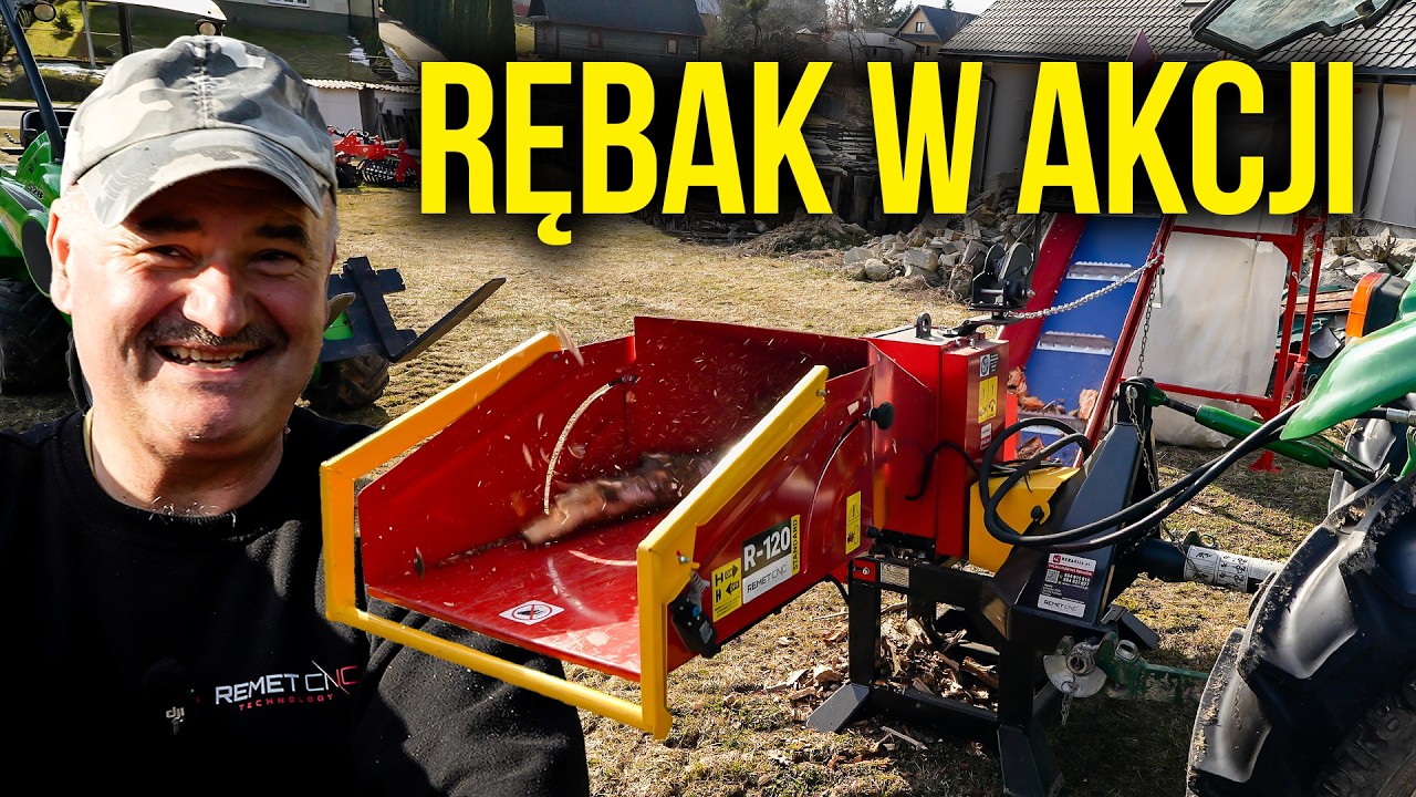 PORZĄDKI W GOSPODARSTWIE - RĘBAK REMET R-120 W AKCJI