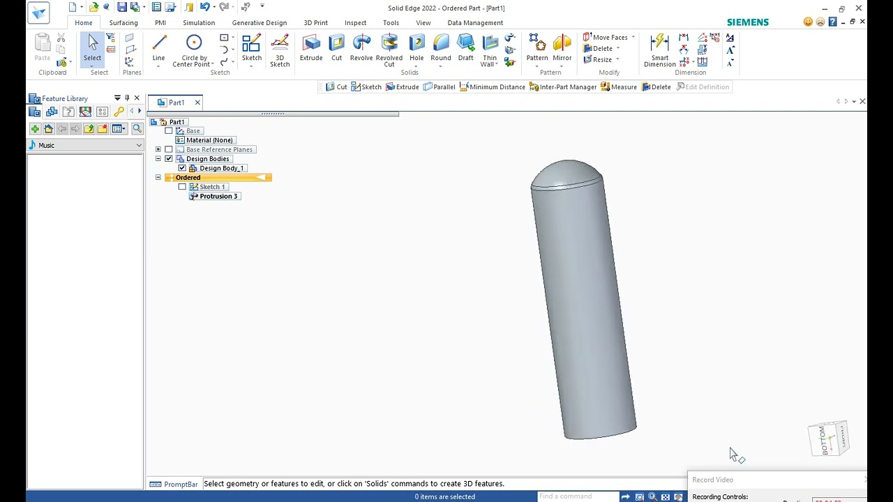 Revolve and Revolved cut tips and tricks in solid edge