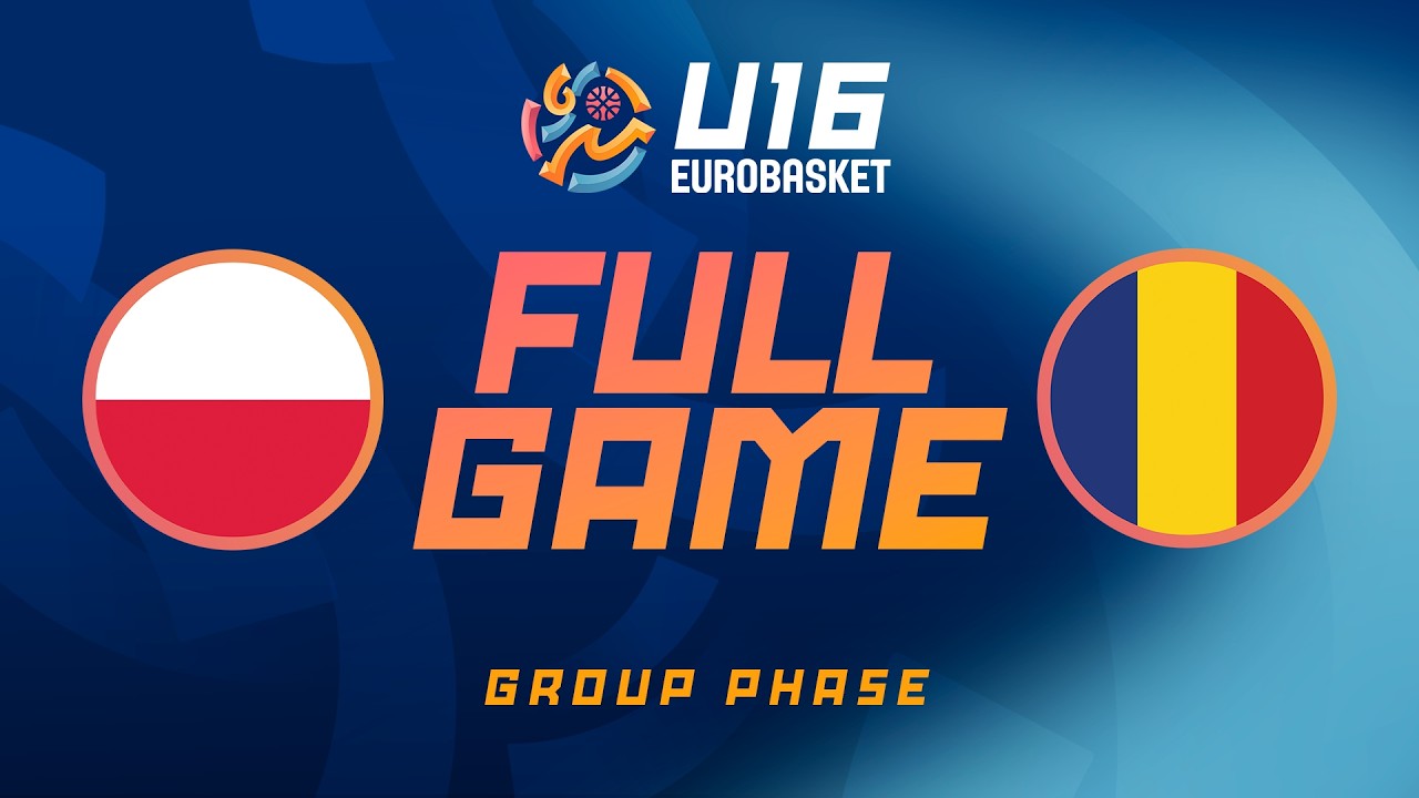 Group Phase | Poland v Romania | Full Basketball Game | FIBA U16 EuroBasket 2026