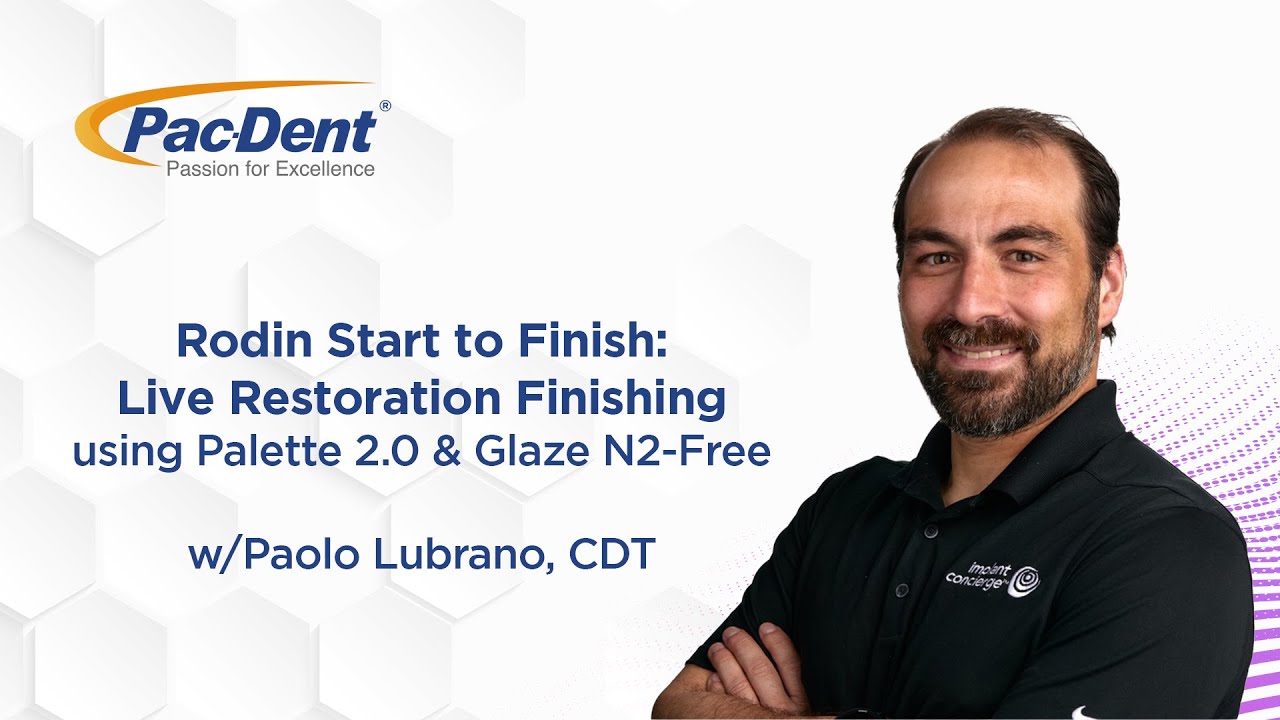 Webinar Demo of Rodin® Titan Restorations featuring Rodin® Palette 2.0 kit with Glaze N2-Free