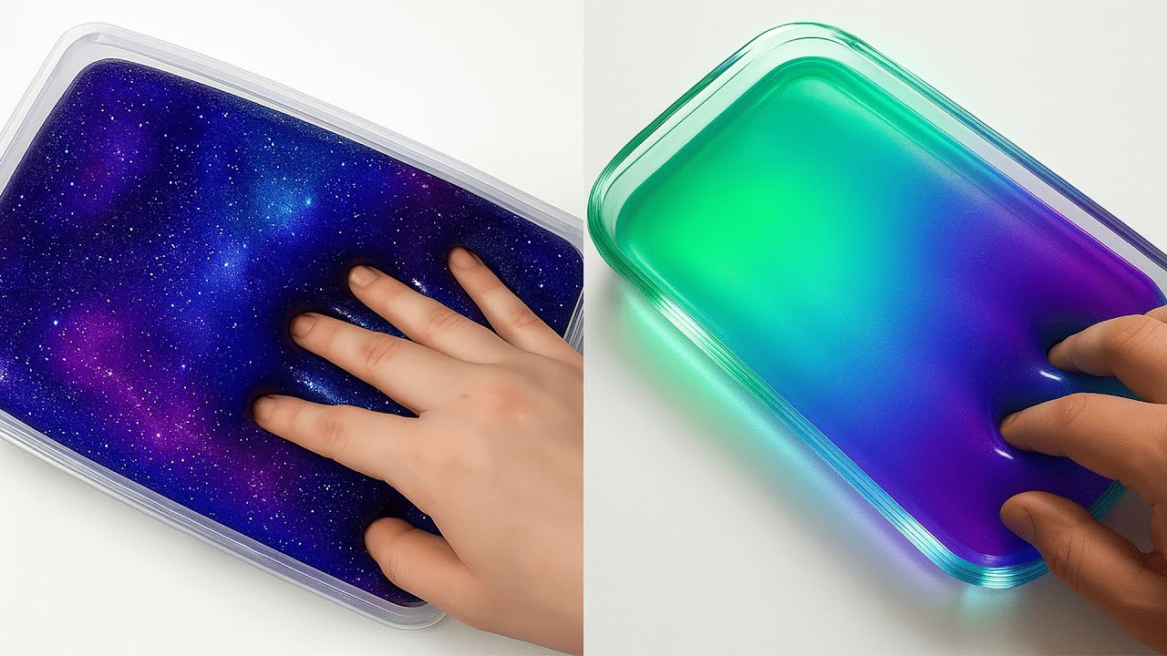 24 Hour of Satisfying Slime ASMR – Galaxy Textures for Deep Relaxation #496
