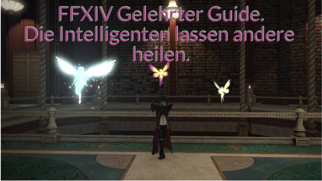 FFXIV Gelehrter Guide. Muss meine Heilzauber nochmal nachlesen, also übernimmt kurz die Fee.