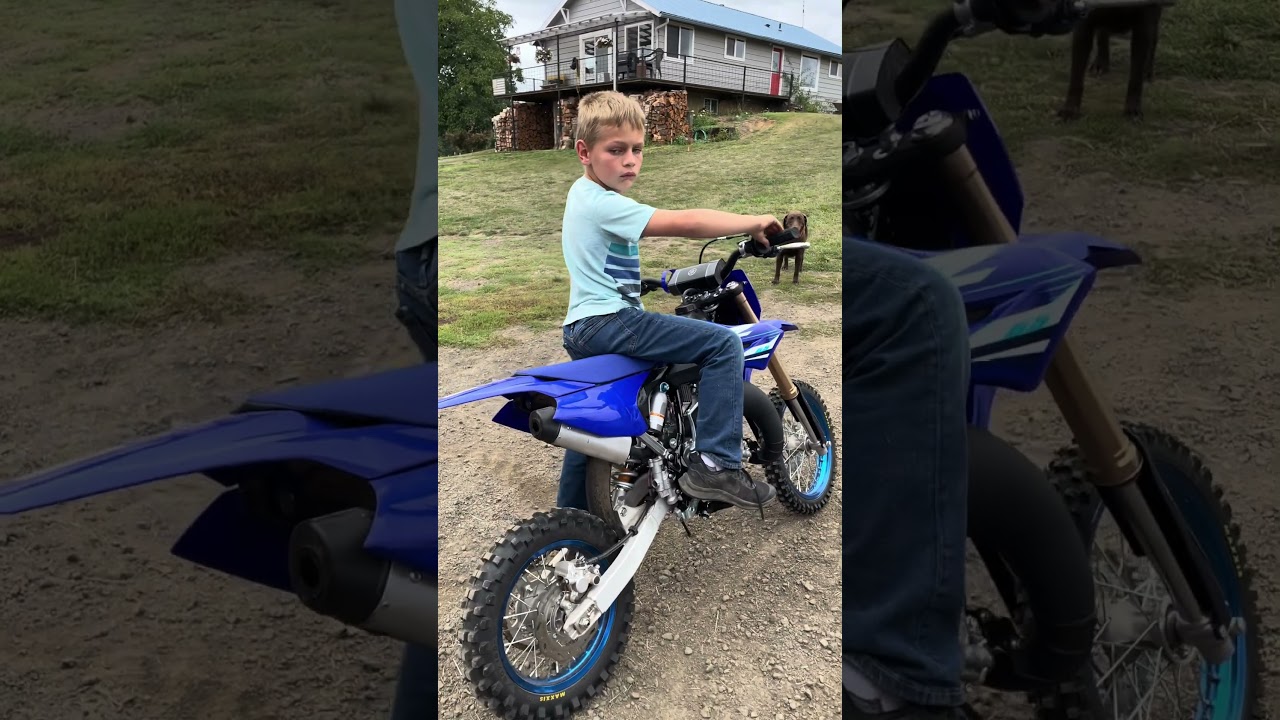 Sound comparison between YZ65 vs YZ125. #yamaha #shorts #motorcycle #sound #yz125 #yz65