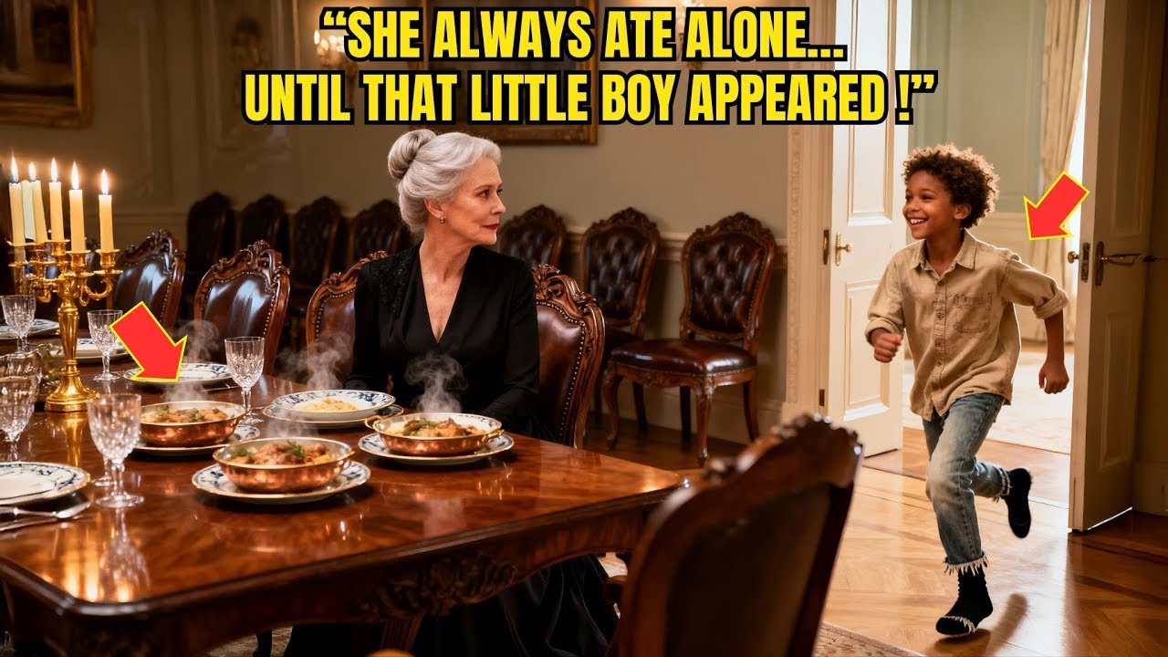 Rich Widow Always Ate Alone in an Empty Dining Room — Until Nanny's Son Filled It With Laughter