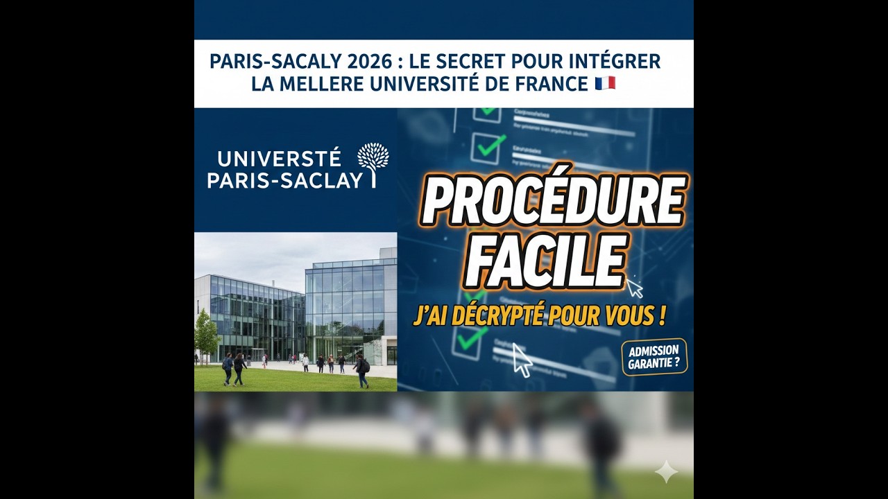 Paris-Saclay 2026 : Le secret pour intégrer la meilleure université de France
