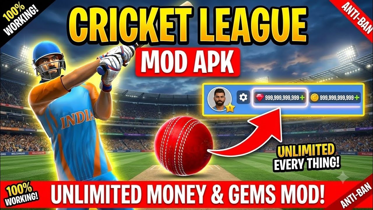 Cricket League MOD APK Unlimited Money Download Latest Version 2026