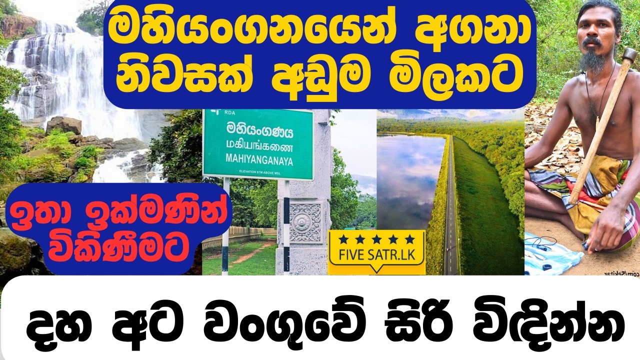 ඌවෙන් නිවසක් සමග ඉඩමක් ඉතා අඩුවට | Mahiyanganaya House with land for sale #fivestar #house #land
