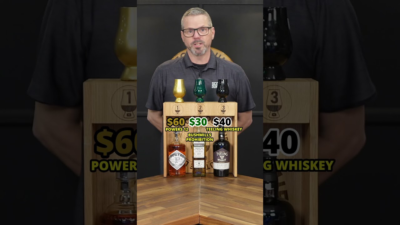 Irish Whiskey Challenge Teeling, Bushmills, Powers