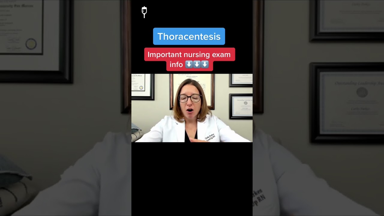 Thoracentesis: Medical-Surgical SHORT | @LevelUpRN