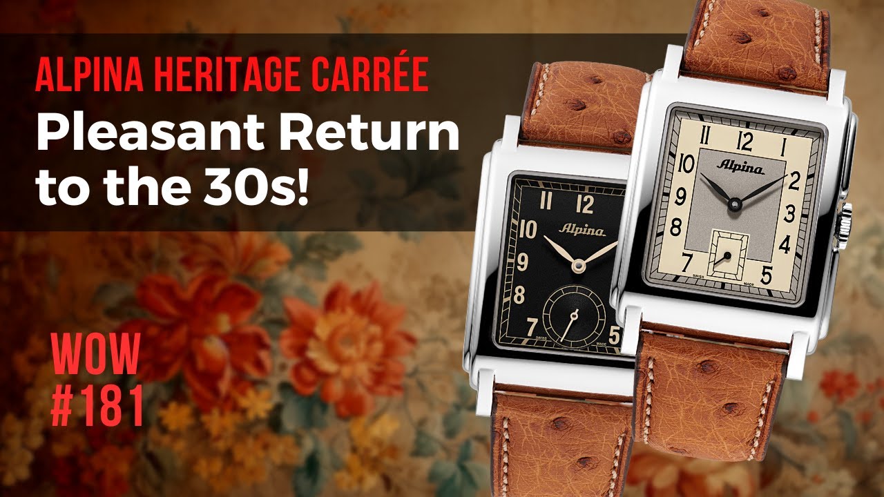 Alpina Heritage Carrée Automatic 140 Years // Часы недели. Обзор № 181