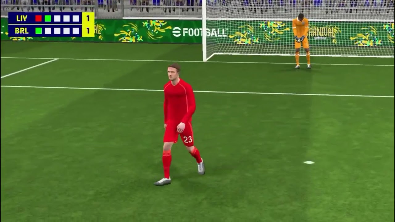BRAZILIAN LEGENDS VS LIVERPOOL PENALTY SHOOTOUT #fifa #football #goals #worldcup #efoot #match #pes