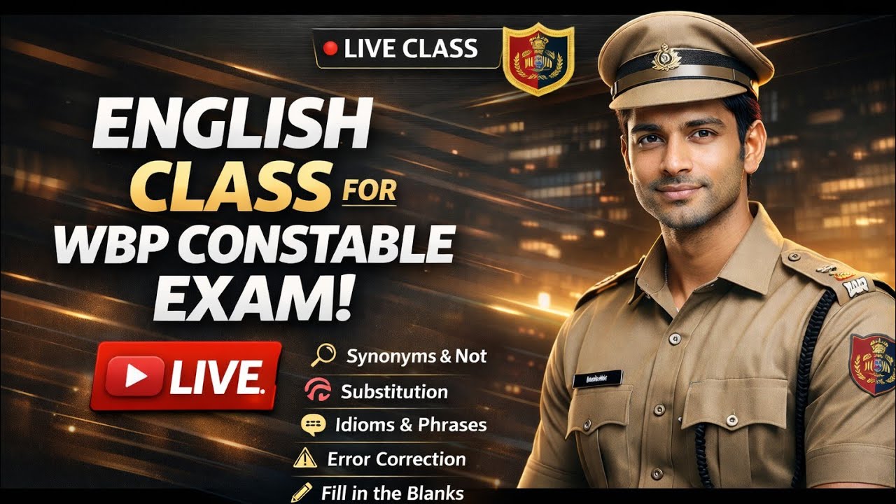 English live class for wbp constable exam...2026
