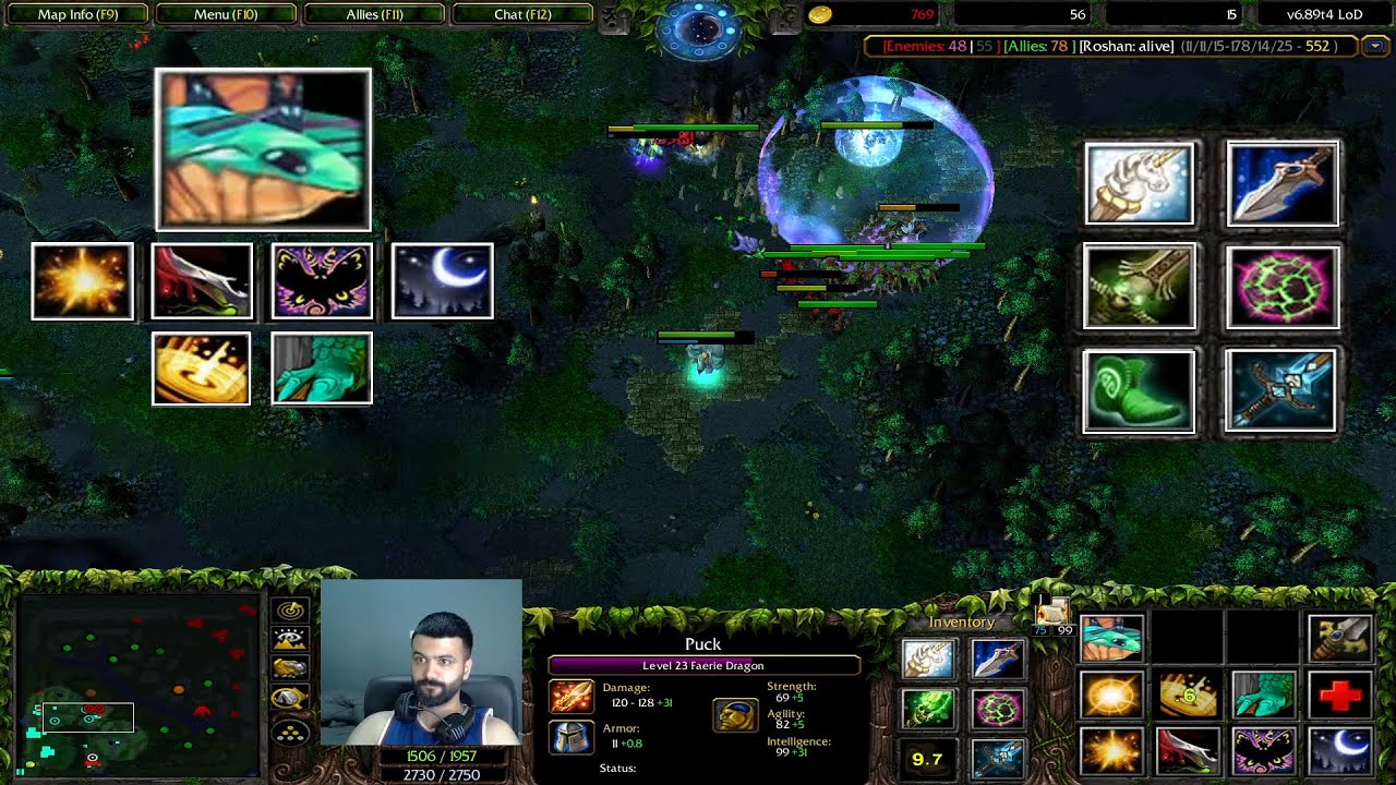 Dota Lod-BestMidLane-Puck+Moon+Tide-روان آدمو با خاک یکی میکنن