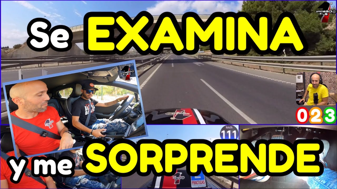 🔴Le hago el EXAMEN de CONDUCIR más DIFÍCIL y lo REVIENTA como un CRACK 🔴simulacro examen conducir