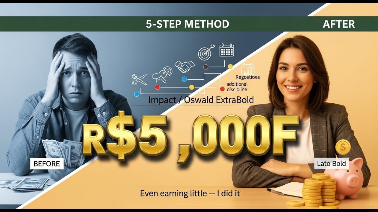 Comment j’ai économisé 50 000 R$ en un an même en gagnant peu — La méthode en 5 étapes !