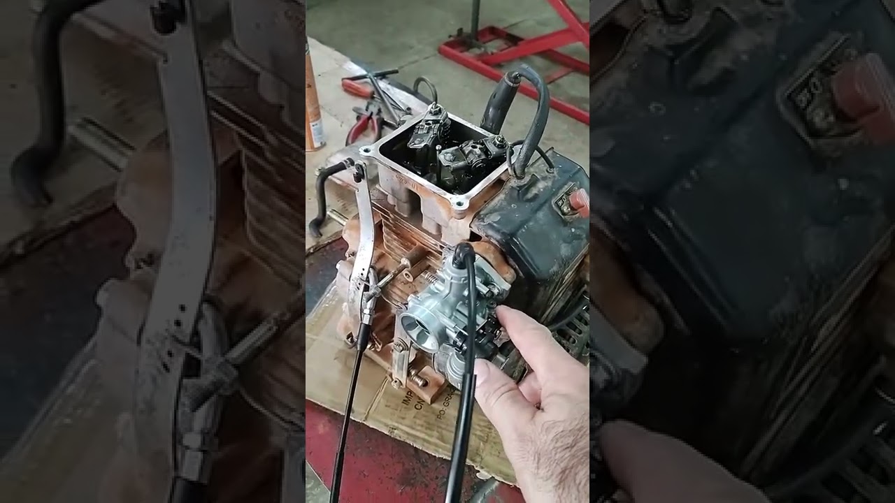 substituição de carburador e manutenção compactador de solo Toyama TE40zx #Toyama #compactadordesolo