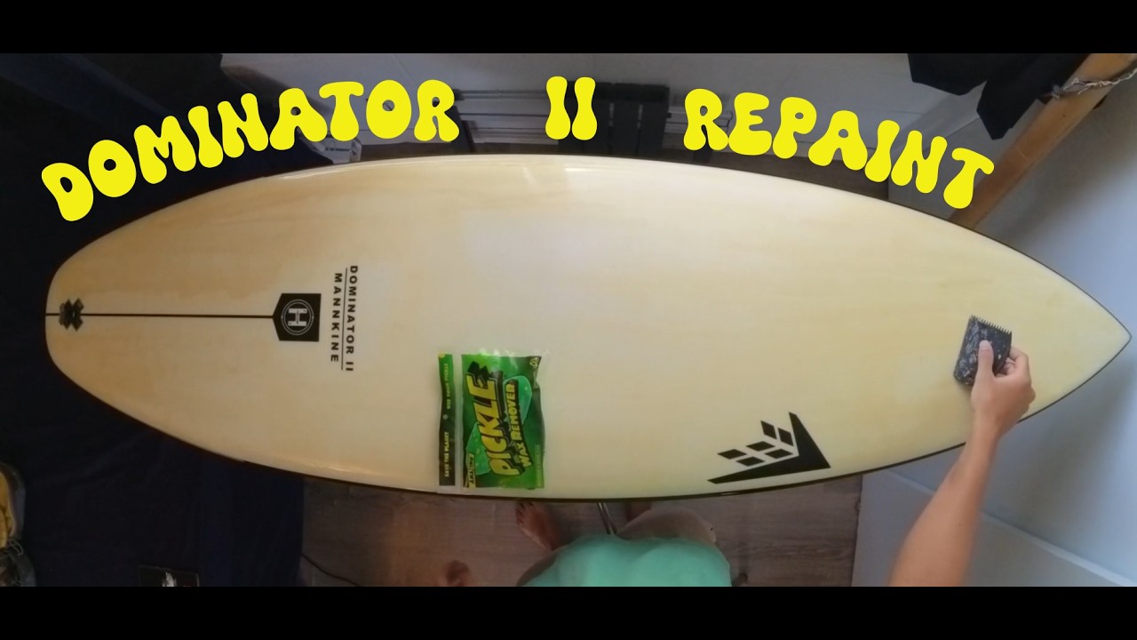 Painting a Surfboard (Yellow Firewire Dominator 2): Beginner tutorial & painful lessons learned.