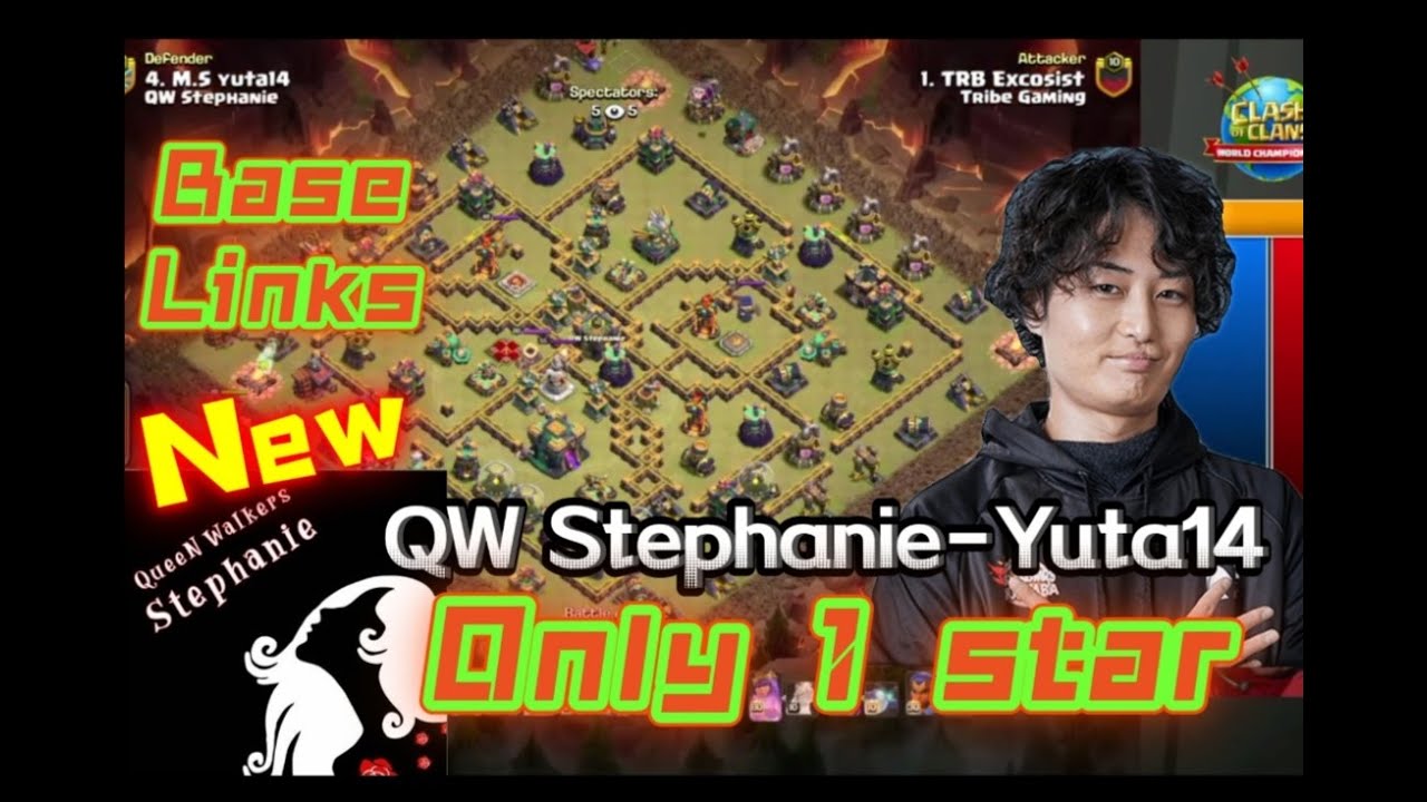 QW Stephanie Best Th14 War Base With Links/only 1 star/Clash Worlds Championship Base/Clash of clans