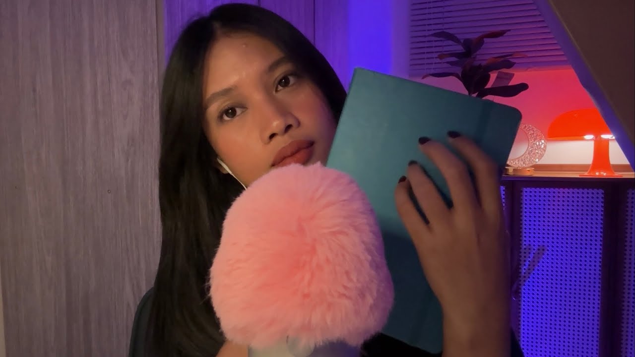 asmr recreating my first yt video - book tapping & scratching, page turning | 4th anniv ♡