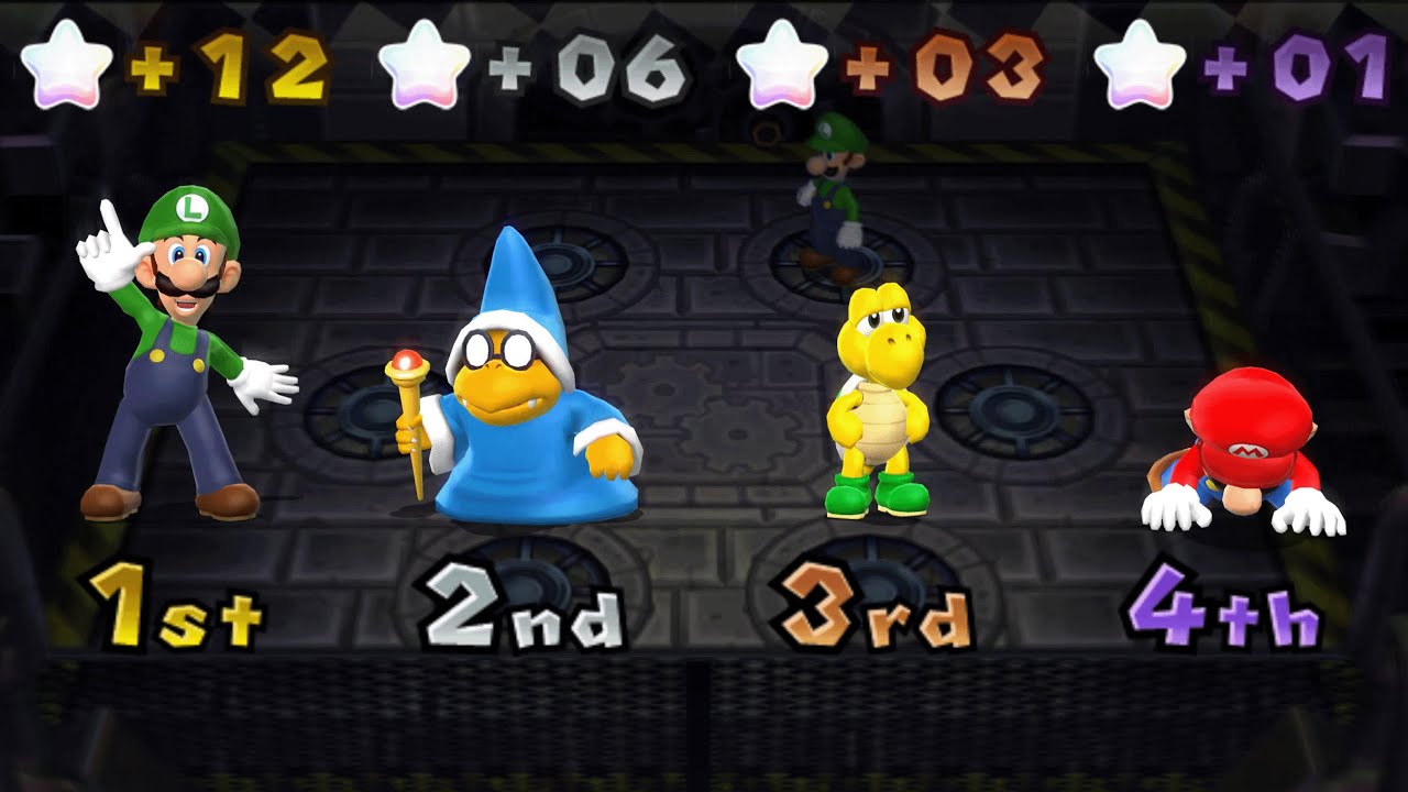 Mario Party 9 - Mario vs Luigi vs Koopa vs Magikoopa - Bowser Station