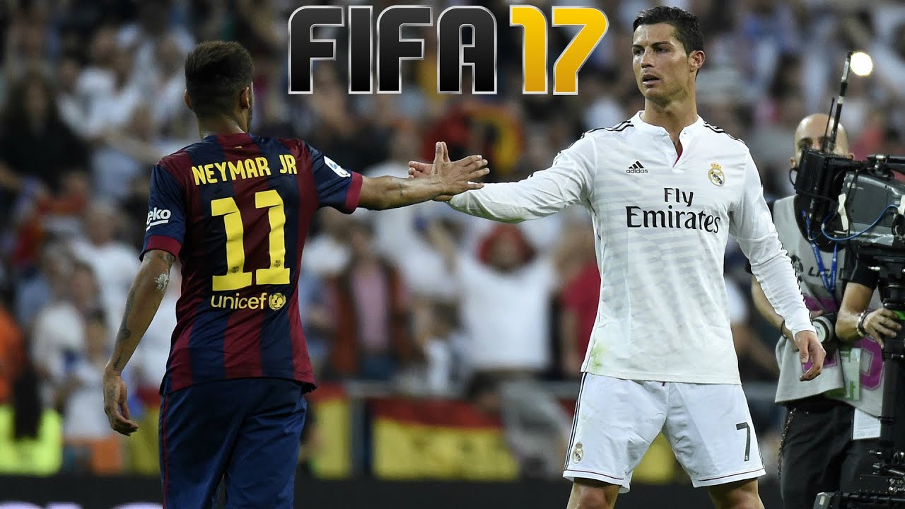 FIFA 17 полный матч Барселона-Реал (Gameplay)