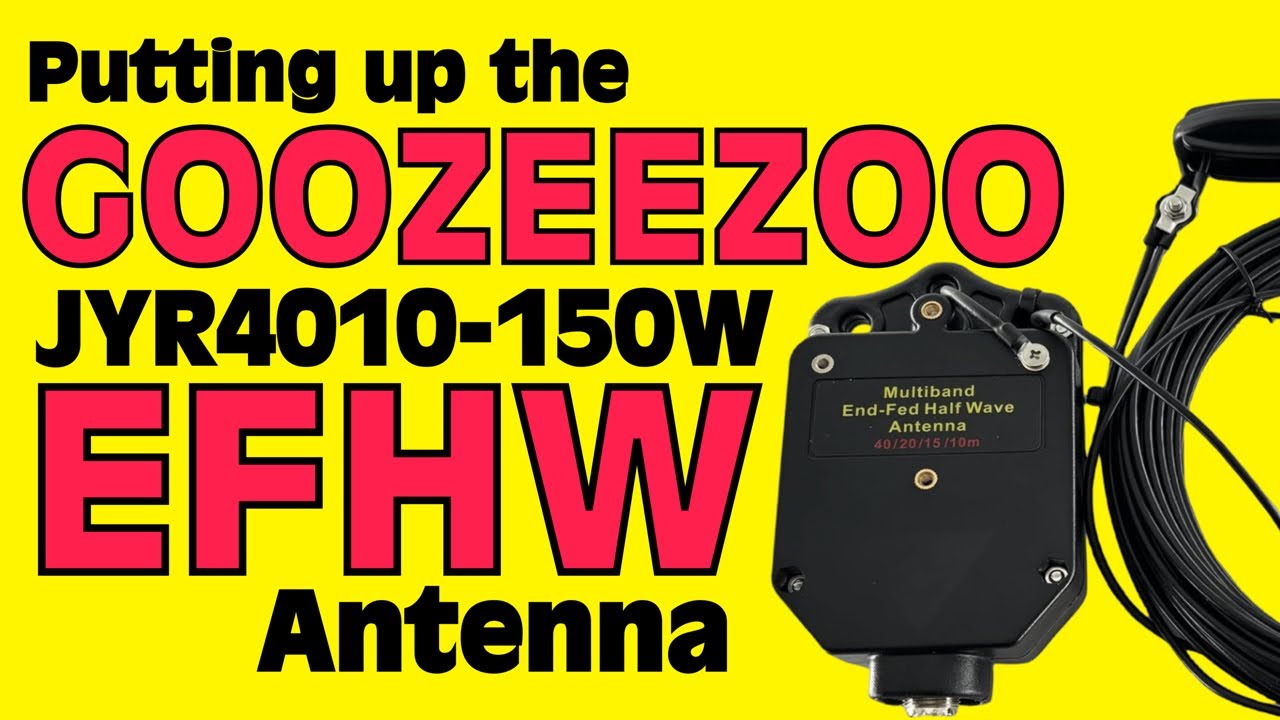 GOOZEEZOO End Fed Half Wave Antenna - Installing and Testing