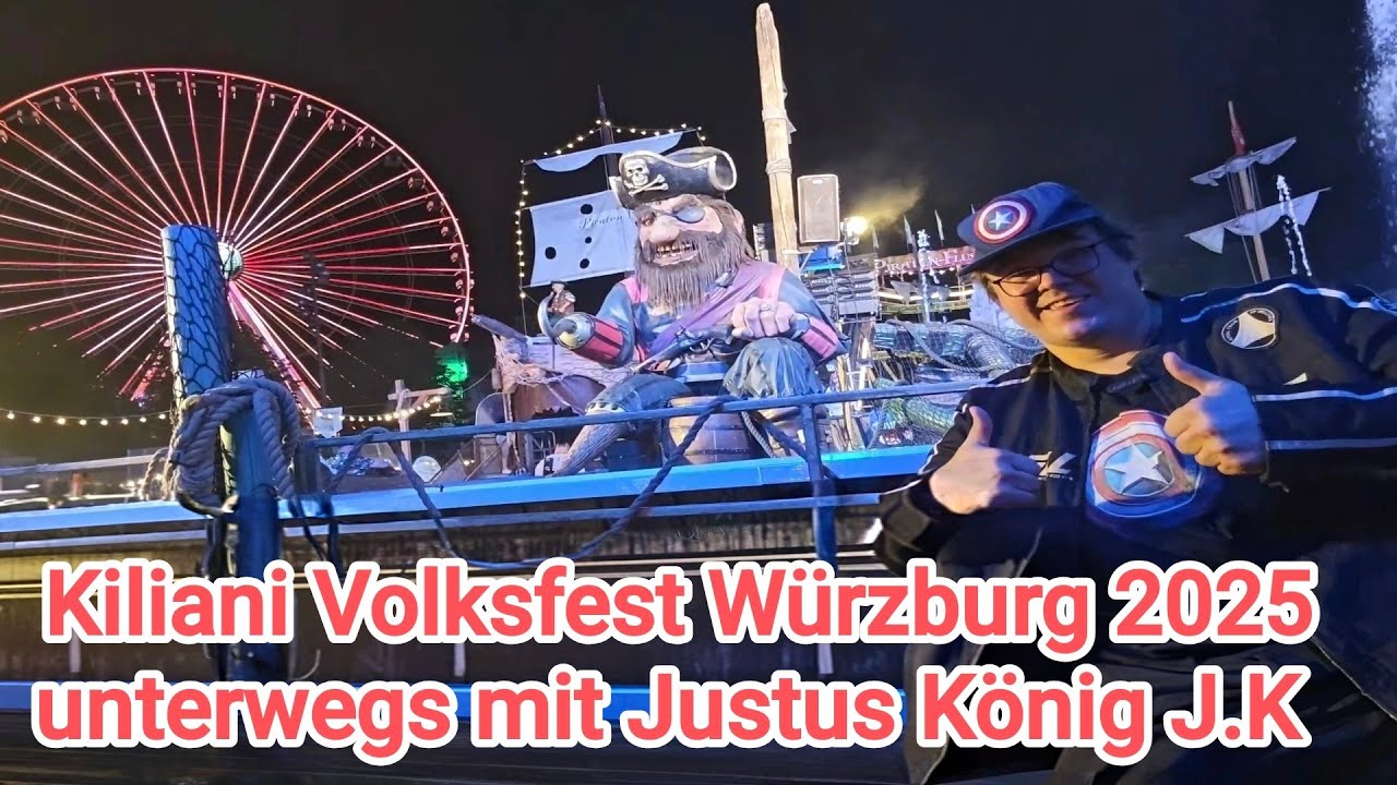 Kiliani Volksfest Würzburg 2025 Kirmes Jahrmarkt Rummel Unterwegs mit Justus König J.K