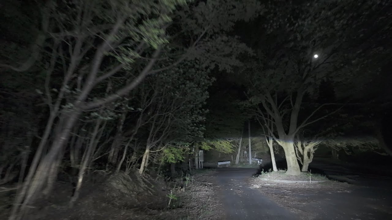 【八溝山】深夜に八溝山山頂付近へバイクで走って行ってみた【ビーフライン】