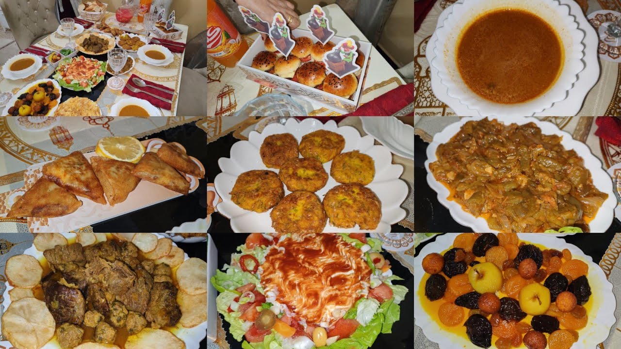 شاركتكم طاولتي لليوم الأول من شهر رمضان 🌙 ❤️ 🌷 