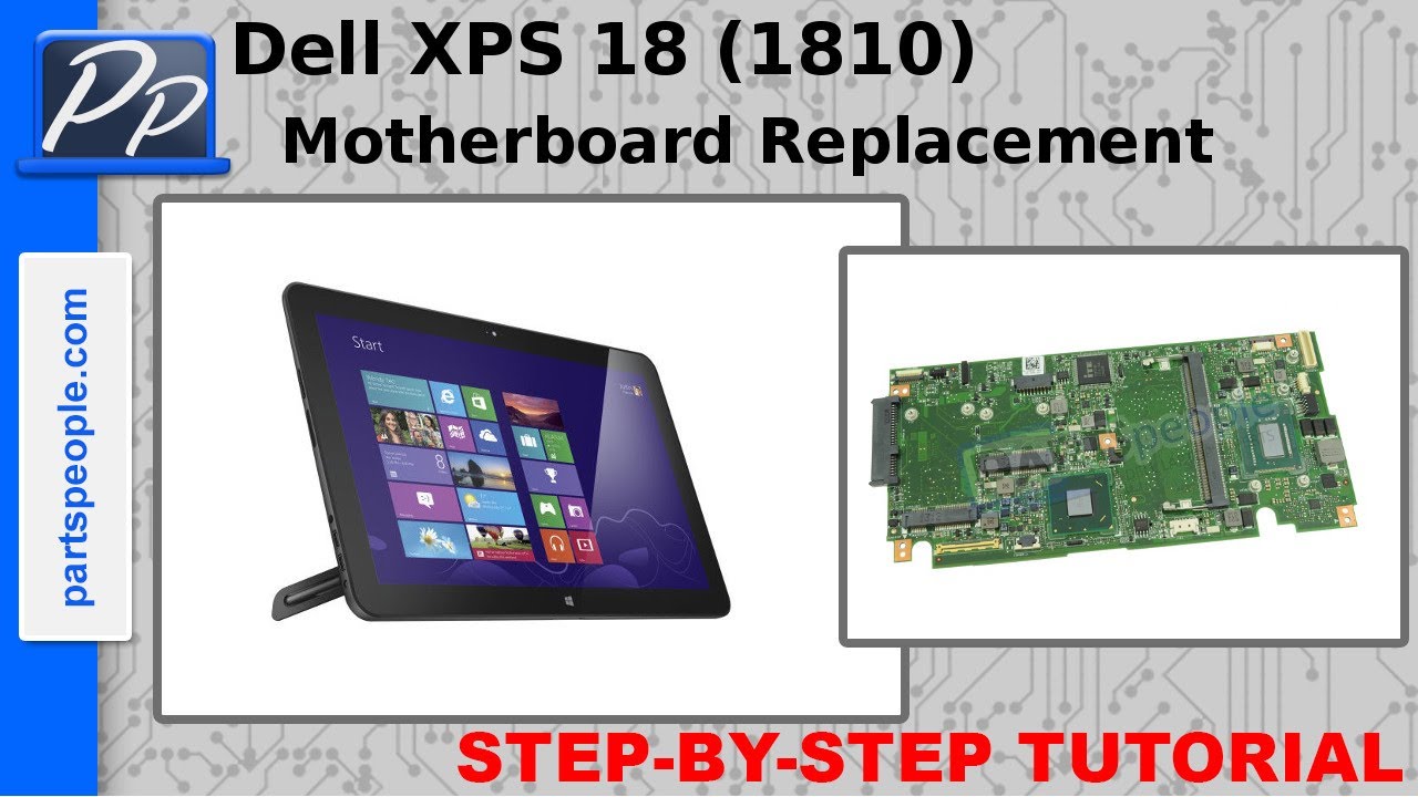 Dell XPS 18 (1810) Motherboard Video Tutorial Teardown