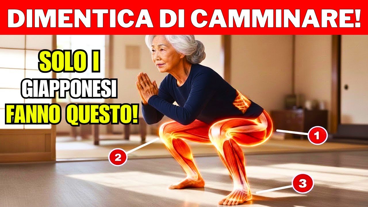 6 ESERCIZI USATI DAI GIAPPONESI PER RAFFORZARE RAPIDAMENTE LE GAMBE DOPO I 60 ANNI!