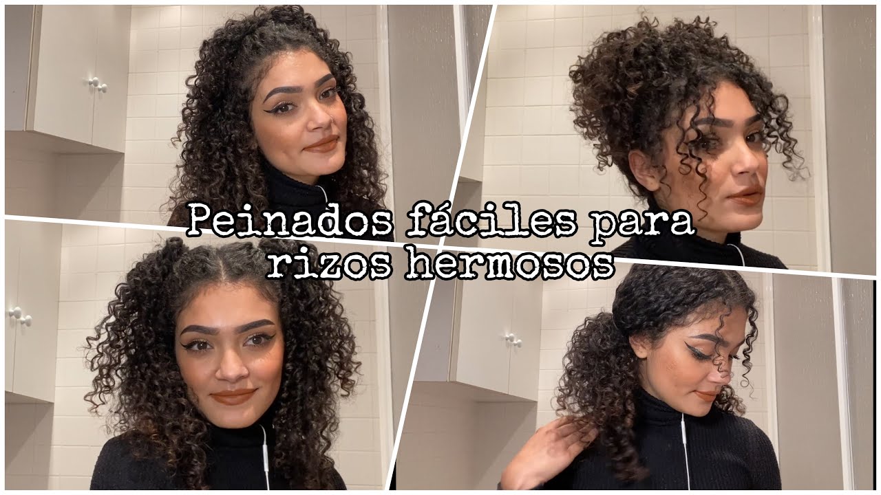 5 peinados bonitos y rápidos para cabello rizado (fáciles) - Nicurly