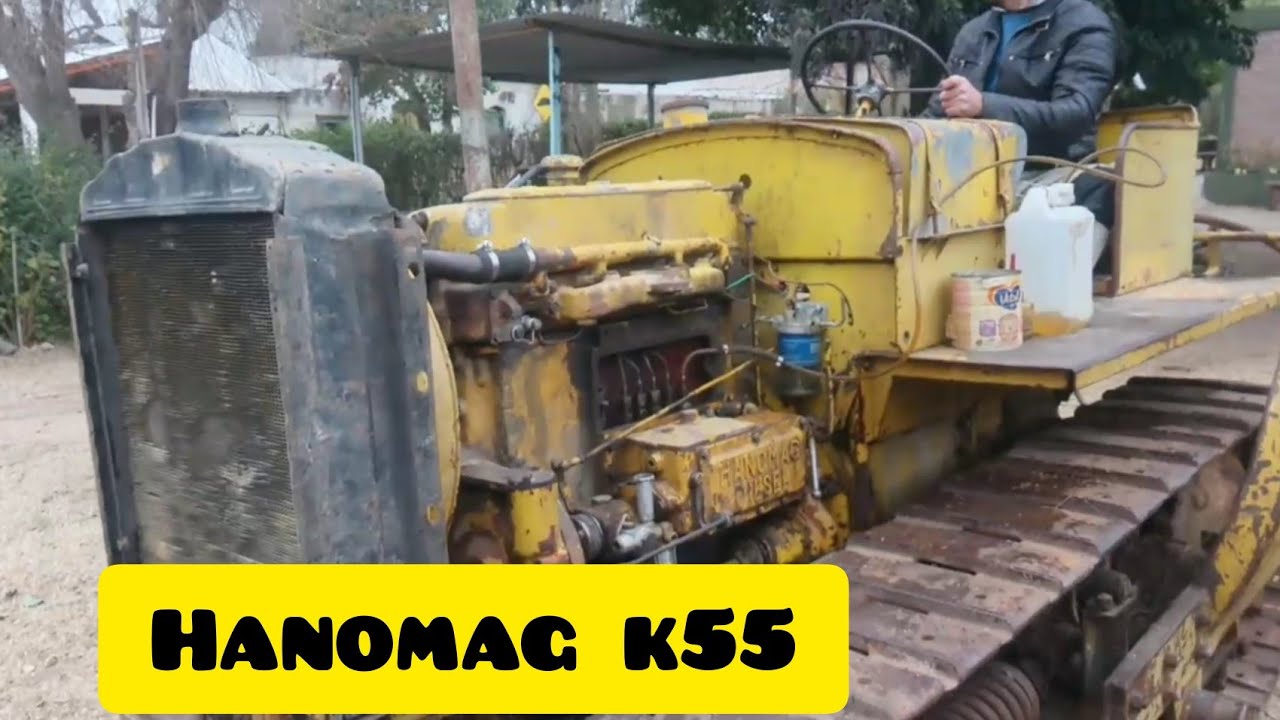Bulldozer. Testing an old hanomag k55