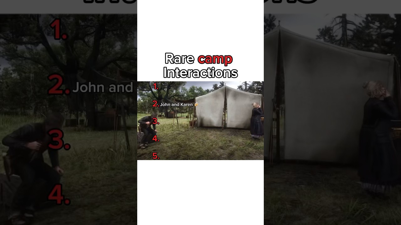 Rare camp interactions 🏕️ #reddeadredemtion2 #rdr2funny #rdr2clips #fyp