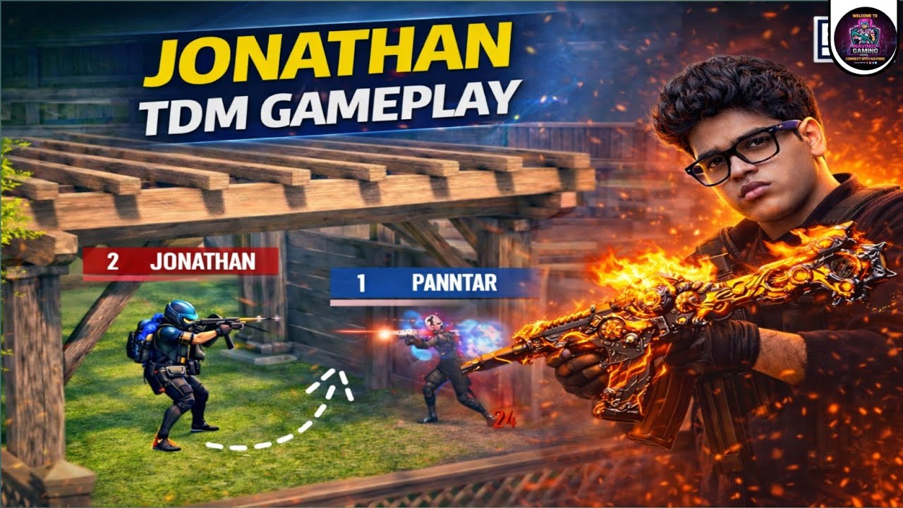 Jonathan TDM gameplay 🔥 Max Gilt Gun OP Clutch 😱 BGMI New Sensitivity & Tips