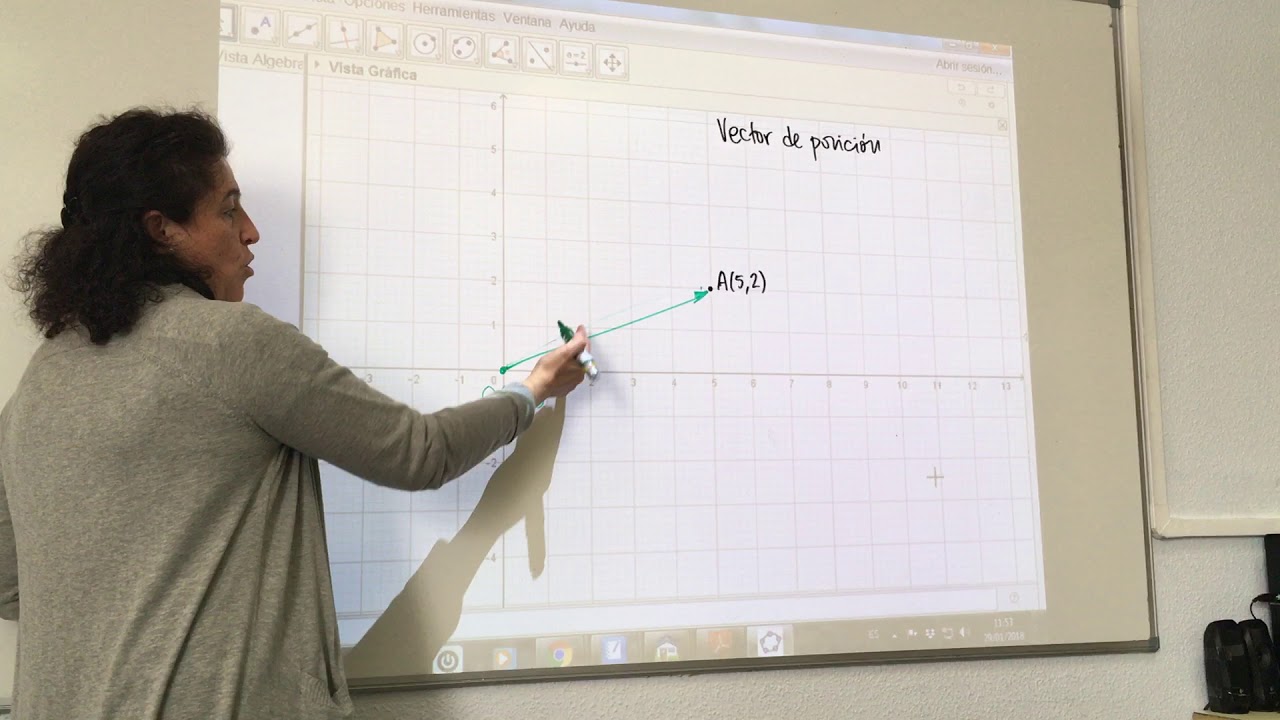 Vector de posici&oacute;n de un punto