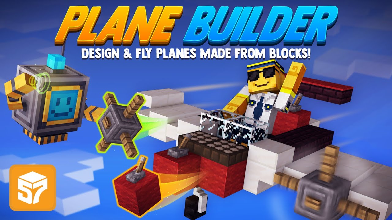 🛫 Plane Builder - Make your working airplane with blocks! Minecraft PC, Xbox,  MCPE, Switch