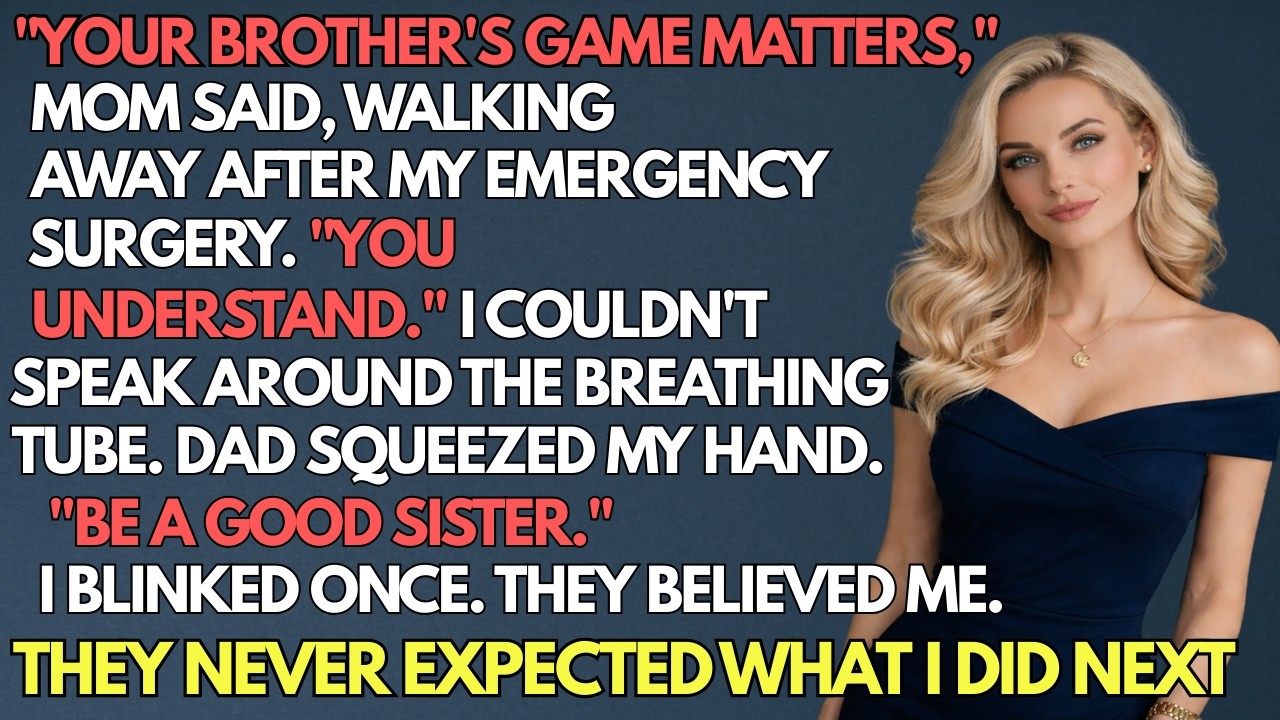 My Parents Left Me Alone After Emergency Surgery — “Your Brother’s Championship Comes First”