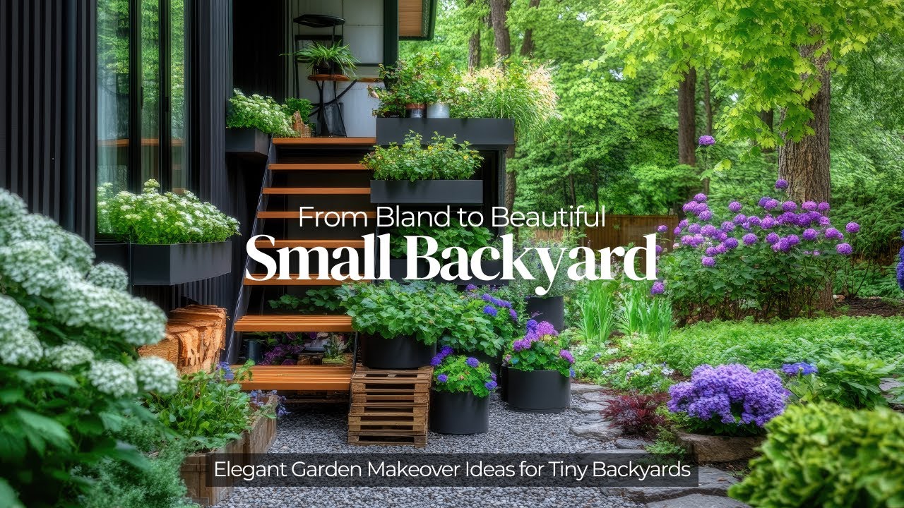 Elegant Garden Makeover Ideas for Tiny Backyards | Dream Landscaping Designs!