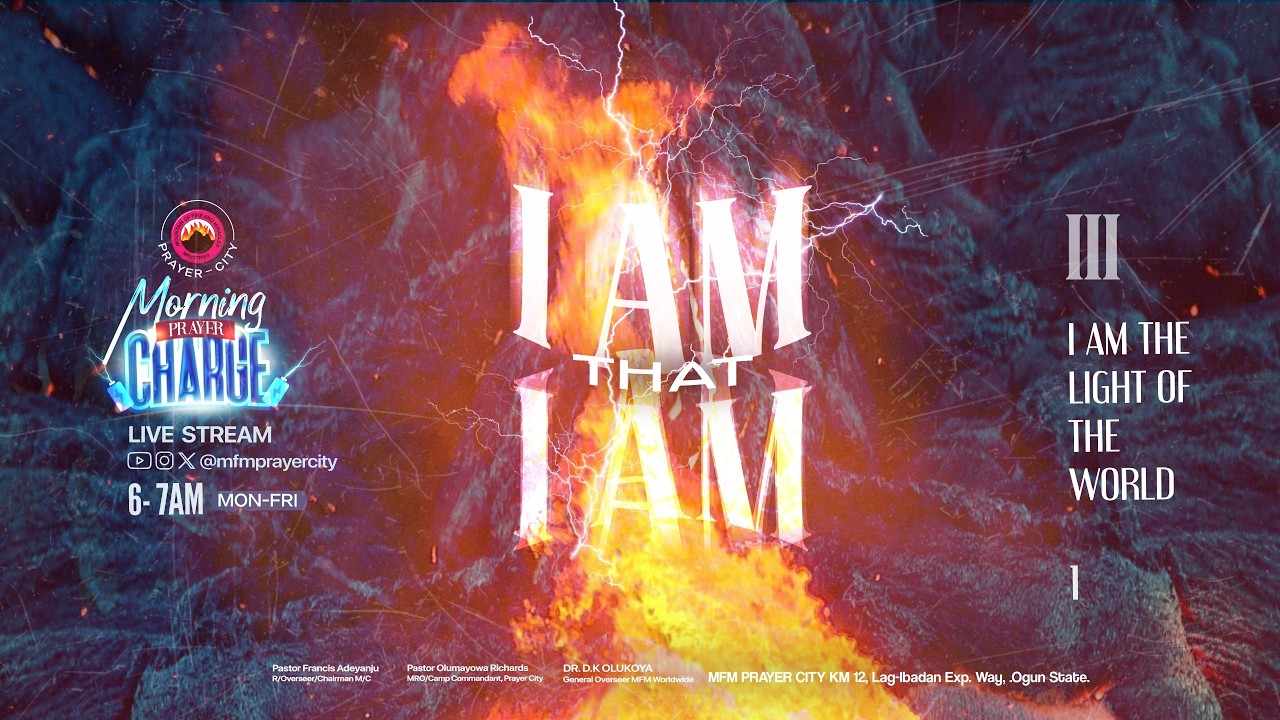 MORNING PRAYER CHARGE || I AM THE LIGHT OF THE WORLD || 16-03-2026 || PRAYER CITY