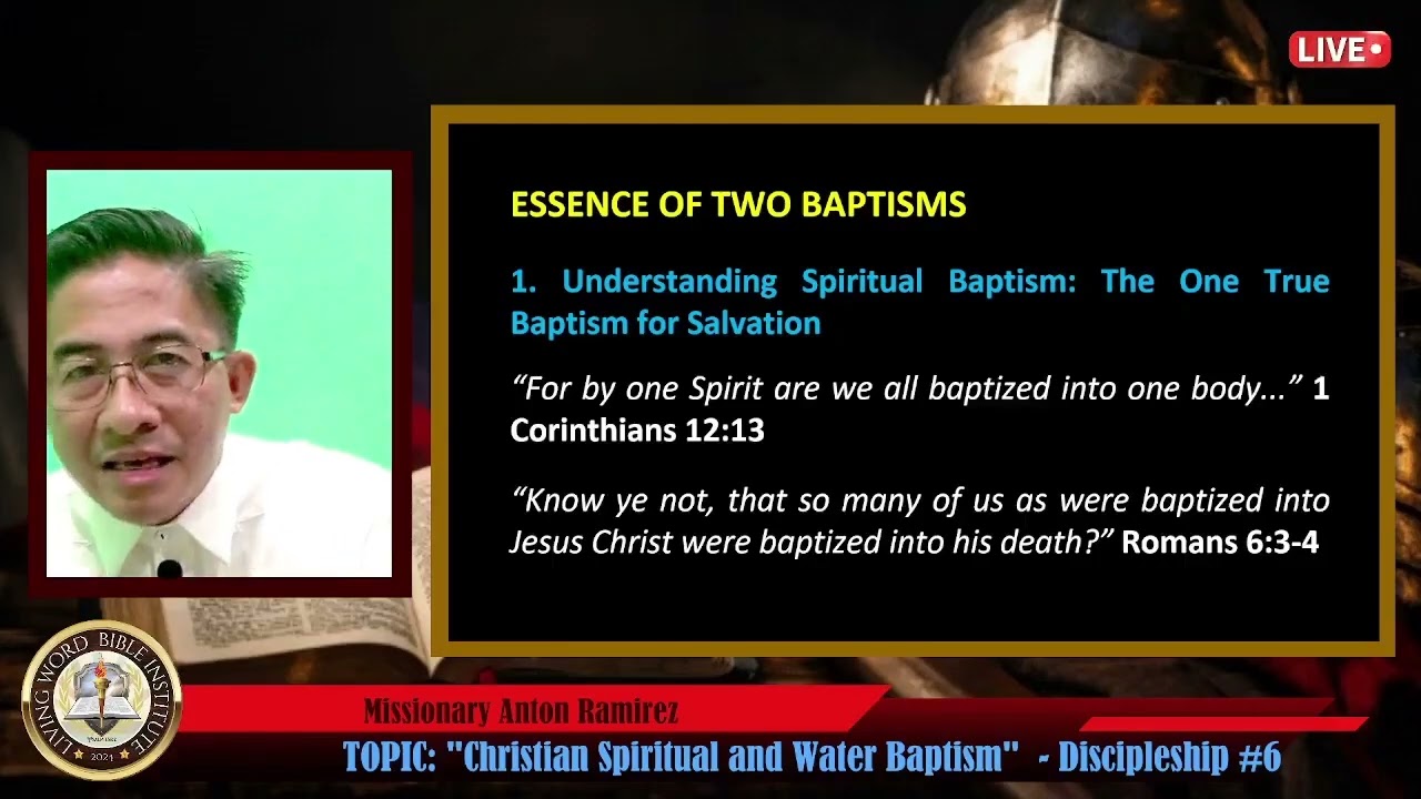 Christian Spiritual and Water Baptism