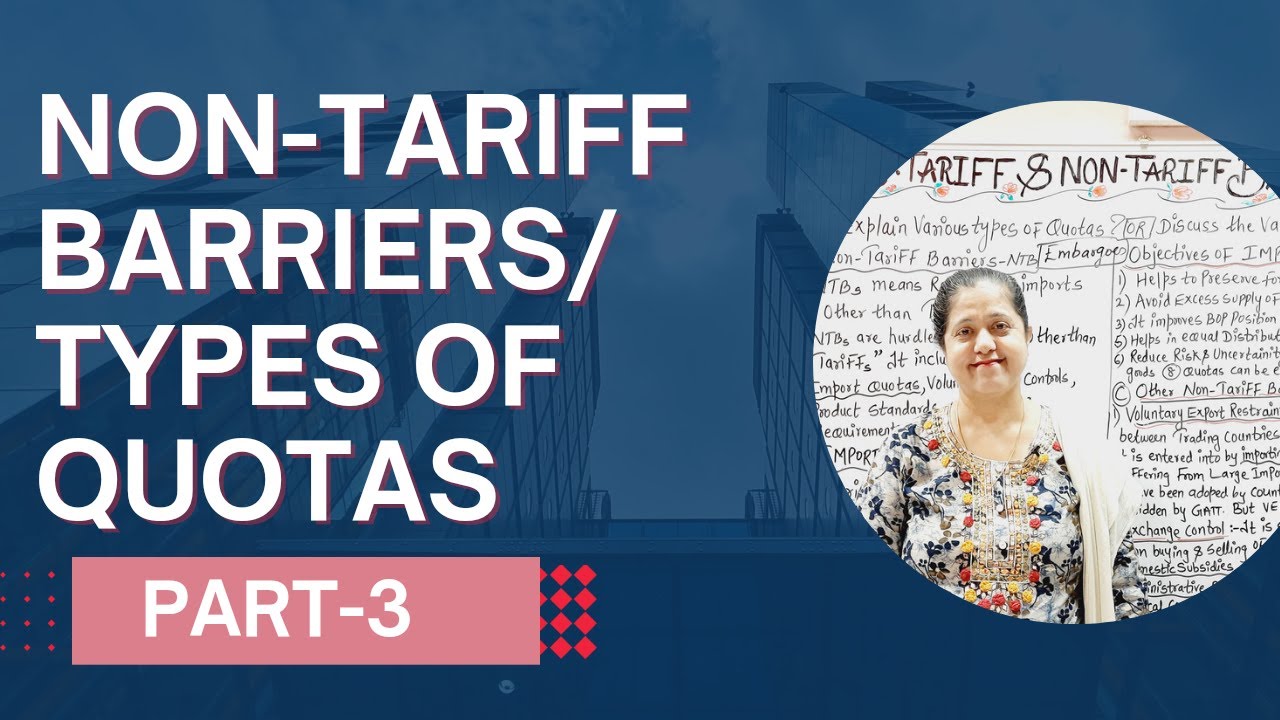 Non-Tariff Barriers/Types Of Quotas(Part - 3)