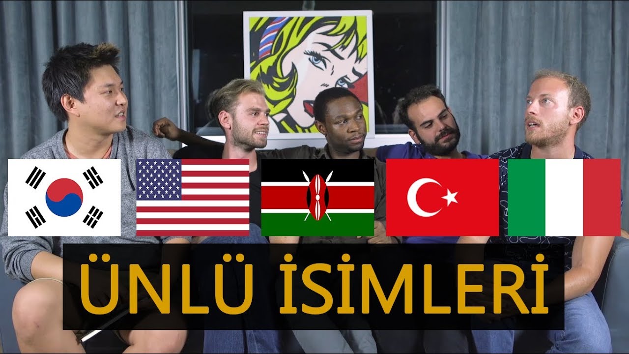 5 FARKLI DİLDEN ÜNLÜ İSİMLERİNİ OKUDUK | 4 Yabancı 1 Türk (Ekincan'a veda)